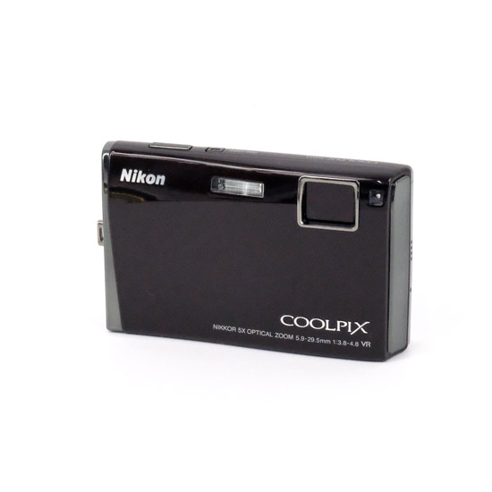 【中古】Nikon　デジカメ COOLPIX S60/パープリッシュブラック　1000万画素 元箱あり