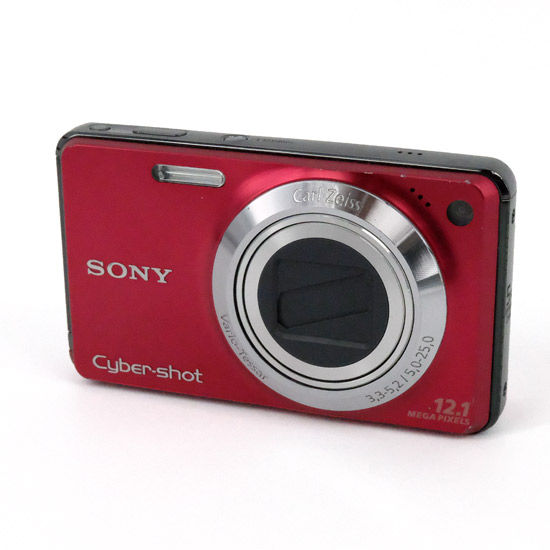 【中古】SONY製　Cyber-shot DSC-W270　レッド　1210万画素　訳あり