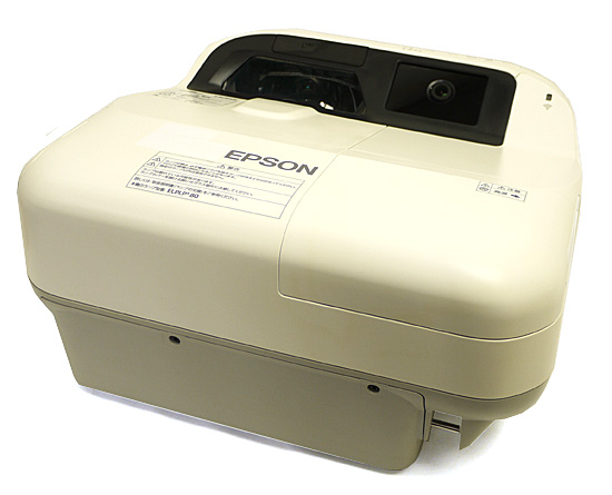 【中古】EPSON　超短焦点プロジェクター EB-590WT　3300ルーメン　本体・リモコンいたみ