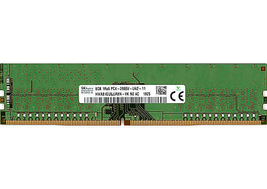 【中古】SK hynix製　HMA81GU6JJR8N-VK N0 AC　DDR4 PC4-2666V 8GB