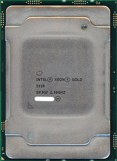 【中古】Intel Xeon Gold 5118　2.3GHz LGA3647　SR3GF