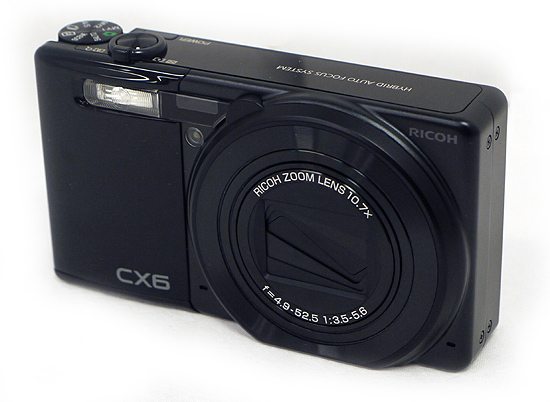 【中古】RICOH製　デジカメ CX6　ブラック　1000万画素　訳あり 元箱あり