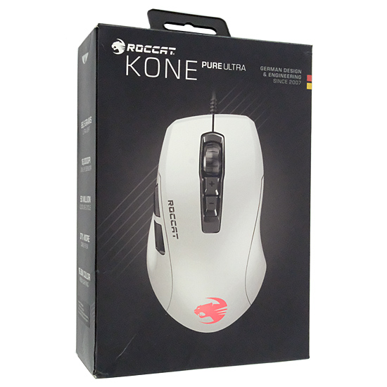 【中古】ROCCAT　ゲーミングマウス Kone Pure Ultra　Arctic White 元箱あり