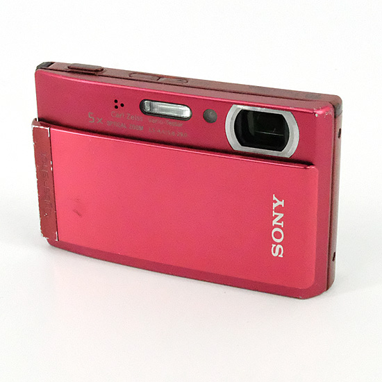 【中古】SONY製　Cyber-shot DSC-T300　レッド　1010万画素