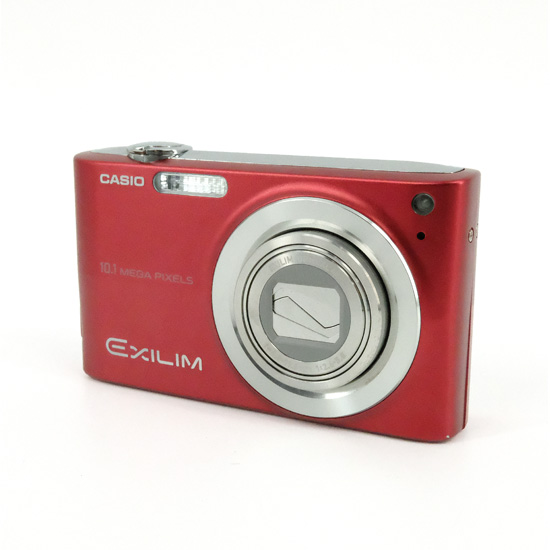 【中古】CASIO製　デジタルカメラ EXILIM ZOOM EX-Z200　レッド　1010万画素　本体のみ