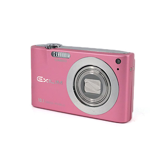 【中古】CASIO製　デジタルカメラ EXILIM ZOOM EX-Z100　ピンク　1010万画素　本体・液晶画面いたみ