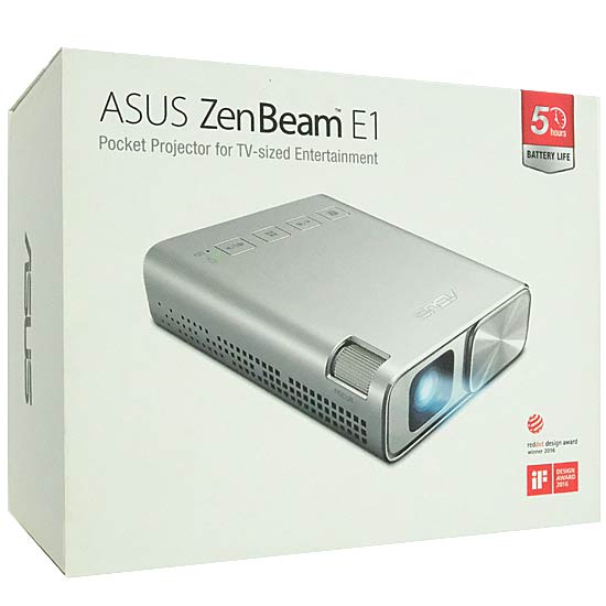 【中古】ASUS　ポケットLEDプロジェクター　ZenBeam E1-J　内箱なし　展示品