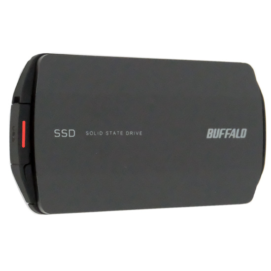 【中古】BUFFALO　外付けSSD　SSD-PHP2.0U3BA/N　2TB　ブラック　未使用