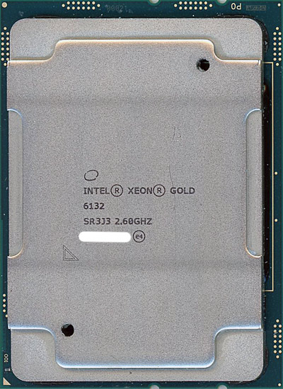 【中古】Xeon Gold 6132　2.6GHz LGA3647　SR3J3