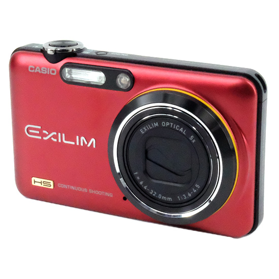 【中古】CASIO　HI-SPEED EXILIM EX-FC160S レッド　1010万画素 元箱あり