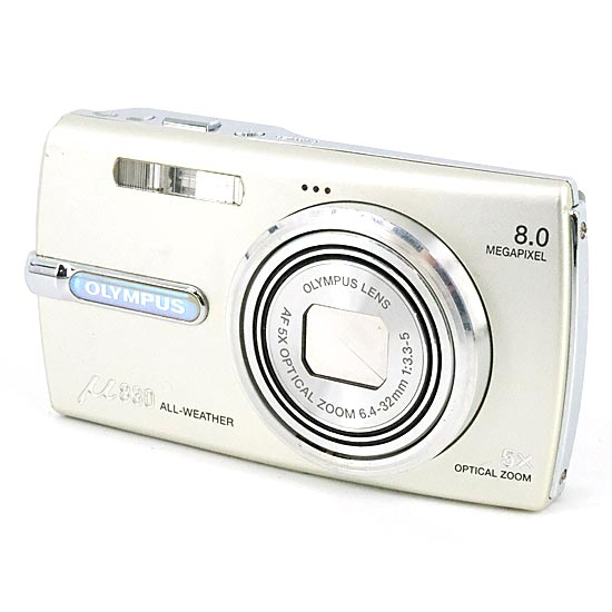 【中古】OLYMPUS　デジカメ μ830　シルバー/800万画素　本体のみ