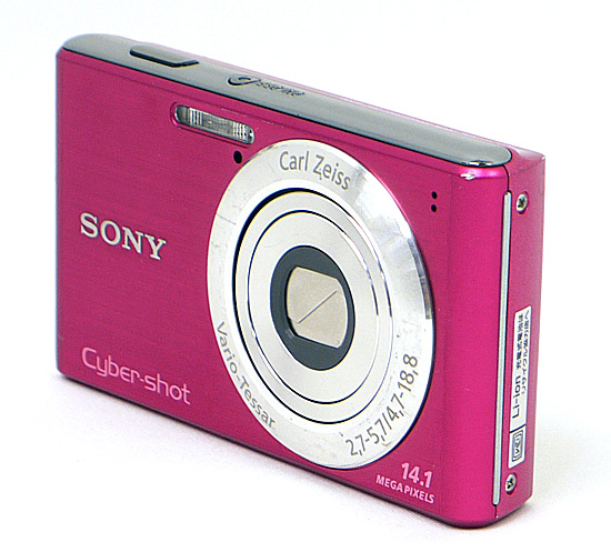 【中古】SONY製　Cyber-shot DSC-W530　ピンク　1410万画素　液晶画面いたみ