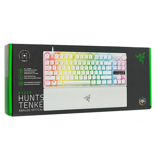 【中古】Razer　Huntsman V3 Pro Tenkeyless JP White Edition　RZ03-04981800-R3J1　ホワイト 元箱あり