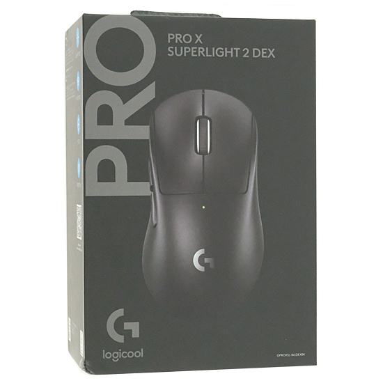 【中古】ロジクール　PRO X SUPERLIGHT 2 DEX　GPROXSL-WLDEXBK　ブラック　未使用