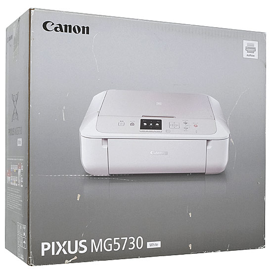 【中古】Canon製　インクジェット複合機　PIXUS MG5730WH　訳あり　未使用
