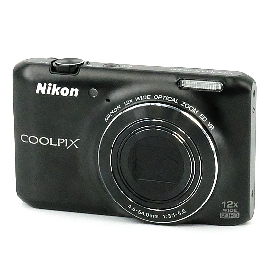 【中古】Nikon製　デジカメ COOLPIX S6400　ブラック/1602万画素　訳あり