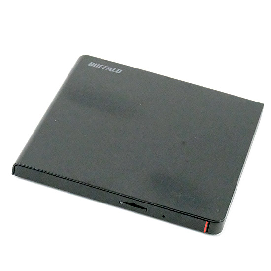 【中古】BUFFALO製　ポータブル DVDドライブ　DVSM-PLV8U2-BKB　ブラック