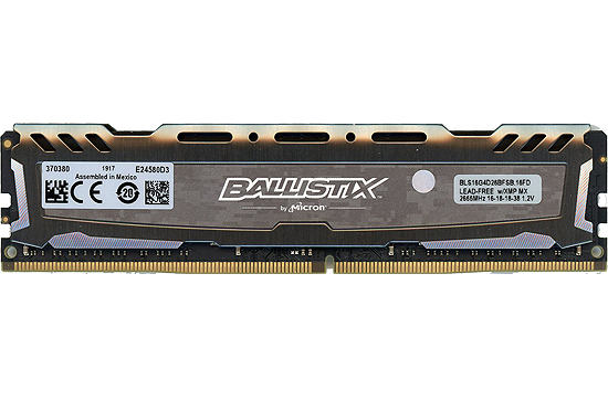 【中古】crucial　デスクトップ用 BLS16G4D26BFSB　DDR4 PC4-21300 16GB