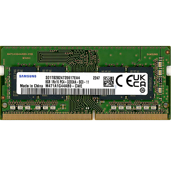 【中古】SAMSUNG　M471A1G44CB0-CWE　SODIMM DDR4 PC4-3200AA 8GB
