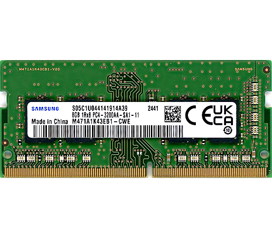 【中古】SAMSUNG　M471A1K43EB1-CWE　SODIMM DDR4 PC4-3200AA 8GB