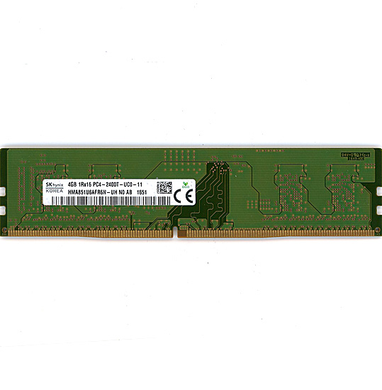 【中古】SK hynix製　HMA851U6AFR6N-UH N0 AB　DDR4 PC4-2400T 4GB