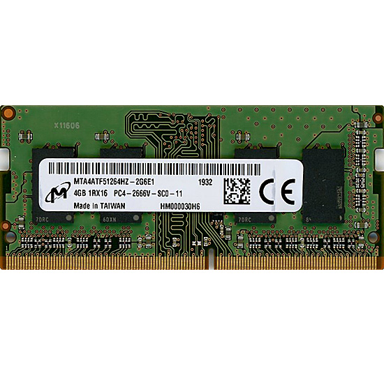【中古】Micron　MTA4ATF51264HZ-2G6E1　SODIMM DDR4 PC4-2666V 4GB