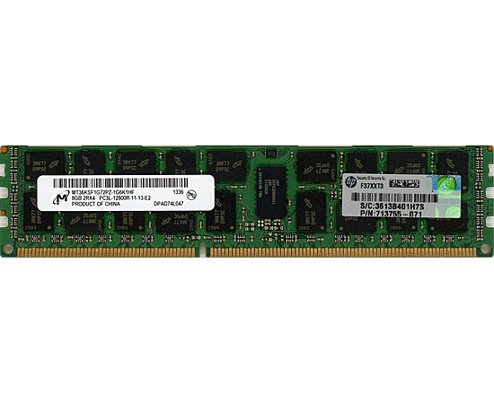 【中古】Micron　MT36KSF1G72PZ-1G6K1HF　DDR3 PC3L-12800R 8GB