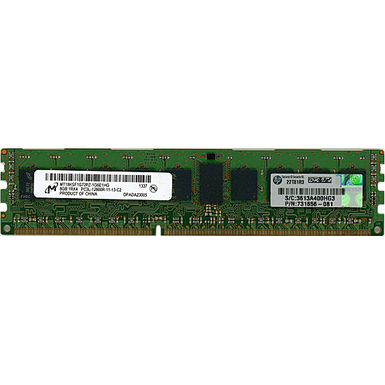 【中古】Micron　MT18KSF1G72PZ-1G6E1HG　DDR3L PC3L-12800R 8GB