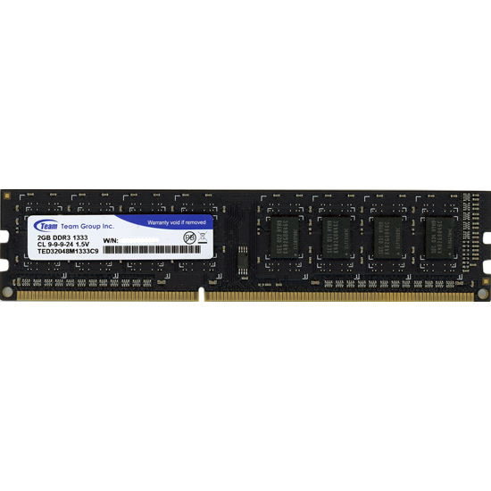 【中古】Team　デスクトップ用 TED32048M1333C9　DDR3 PC3-10600 2GB