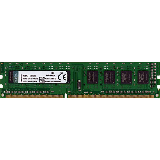 【中古】Kingston製　KVR16LN11/4　DDR3L PC3-12800 4GB