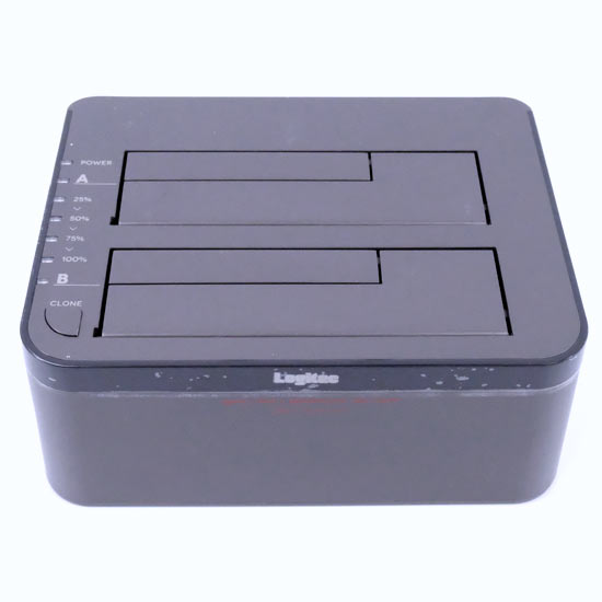 【中古】Logitec　コピースタンド HDDデュプリケーター　LHR-2BDPU3ES　ブラック 元箱あり
