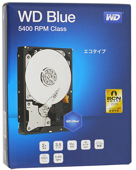 【中古】Western Digital製HDD　WD40EZRZ　4TB SATA600 5400　100〜200時間以内 元箱あり