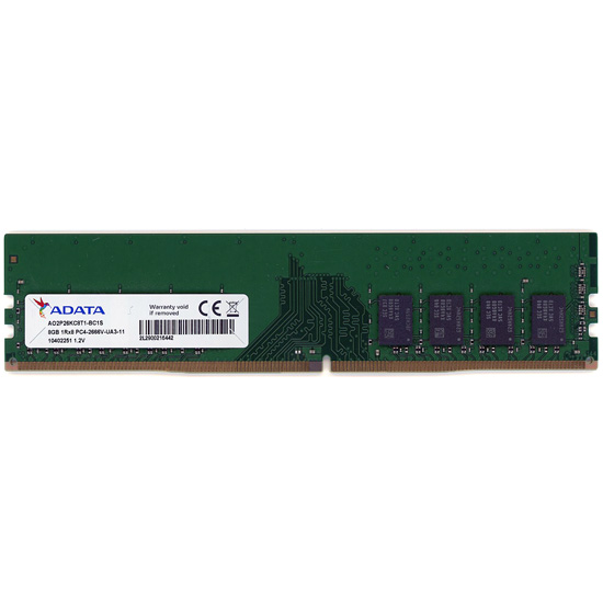 【中古】ADATA　デスクトップ用 AO2P26KC8T1-BC1S　DDR4 PC4-2666V 8GB