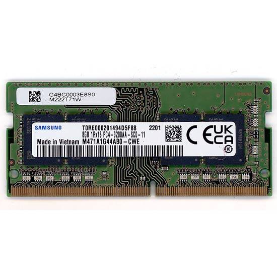 【中古】SAMSUNG　M471A1G44AB0-CWE　SODIMM DDR4 PC4-3200AA 8GB