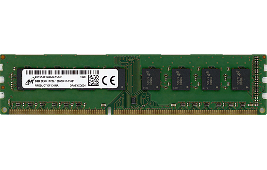 【中古】Micron　MT16KTF1G64AZ-1G6E1　DDR3 PC3L-12800U 8GB