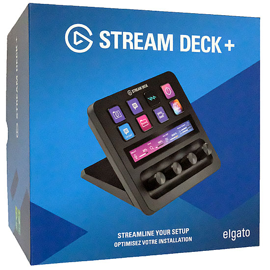【中古】Elgato　STREAM DECK + 10GBD9901-JP　ブラック 元箱あり