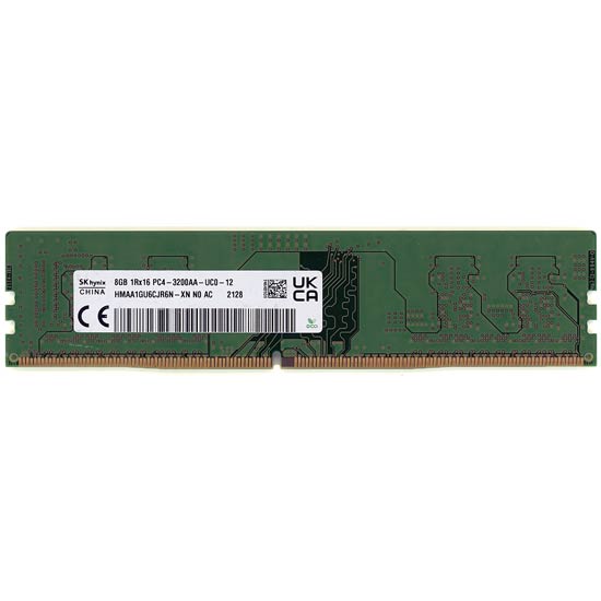 【中古】SK hynix製　HMAA1GU6CJR6N-XN N0 AD　DDR4 PC4-3200AA 8GB