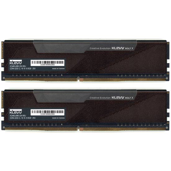 【中古】ESSENCORE　デスクトップ用 KLEVV KD48GU880-32A160U　DDR4 PC4-25600 8GB 2枚組