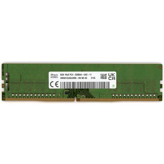 【中古】SK hynix製　HMA81GU6DJR8N-XN N0 AD　DDR4 PC4-3200AA 8GB