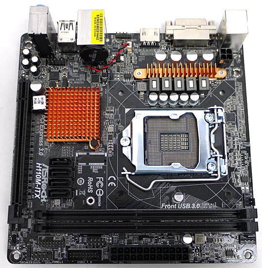 【中古】ASRock製 Mini-ITXマザーボード　H110M-ITX　LGA1151　訳あり