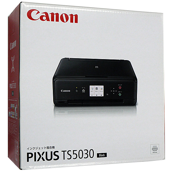 【中古】Canon製　インクジェット複合機　PIXUS TS5030 ブラック　未使用