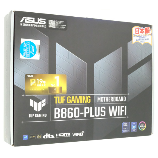 【中古】ASUS製　ATXマザーボード　TUF GAMING B860-PLUS WIFI　LGA1851　未使用
