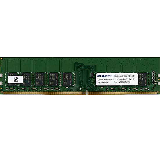 【中古】ADTEC　サーバー用 AD4E2666316G19-BSSC　DDR4-2666 16GB