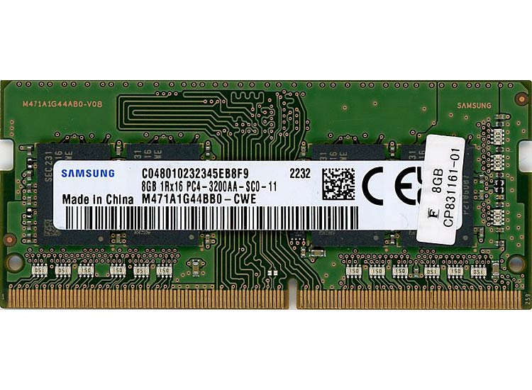 【中古】SAMSUNG　M471A1G44BB0-CWE　SODIMM DDR4 PC4-3200AA 8GB