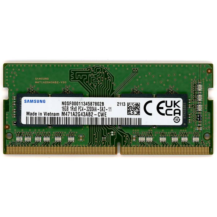 【中古】SAMSUNG　M471A2G43AB2-CWE　SODIMM DDR4 PC4-3200AA 16GB