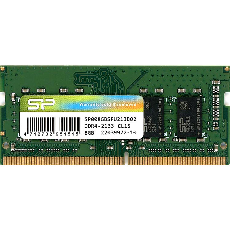 【中古】Silicon Power　SP008GBSFU213B02　SODIMM DDR4 PC4-17000 8GB