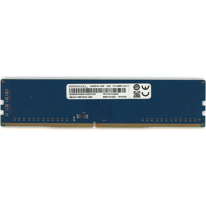 【中古】RAMAXEL　デスクトップ用 RMUA5110ME78HAF-2666　DDR4 PC4-2666V 8GB
