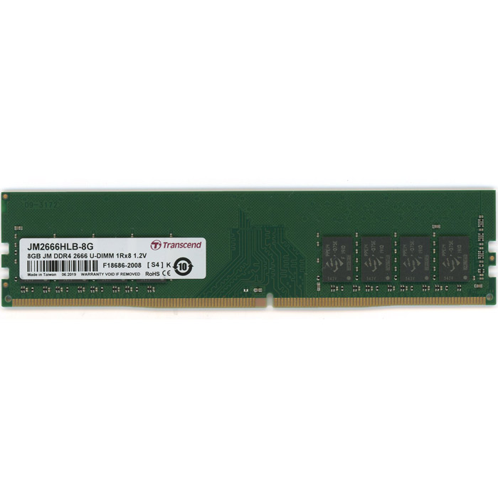 【中古】Transcend　デスクトップ用 JetRam JM2666HLB-8G　DDR4 PC4-21300 8GB
