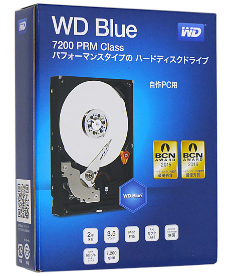【中古】Western Digital製HDD　WD10EZEX　1TB SATA600 7200　6000〜7000時間以内 元箱あり