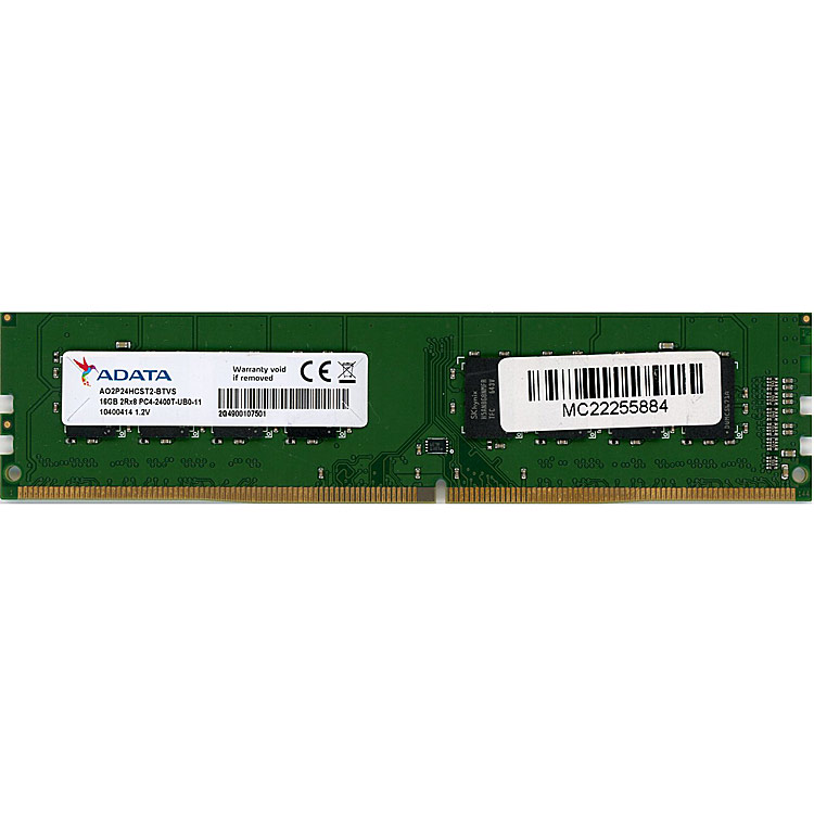 【中古】ADATA　デスクトップ用 AO2P24HCST2-BTVS　DDR4 PC4-2400T 16GB